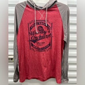 Salt Creek Red and Gray Hoodie